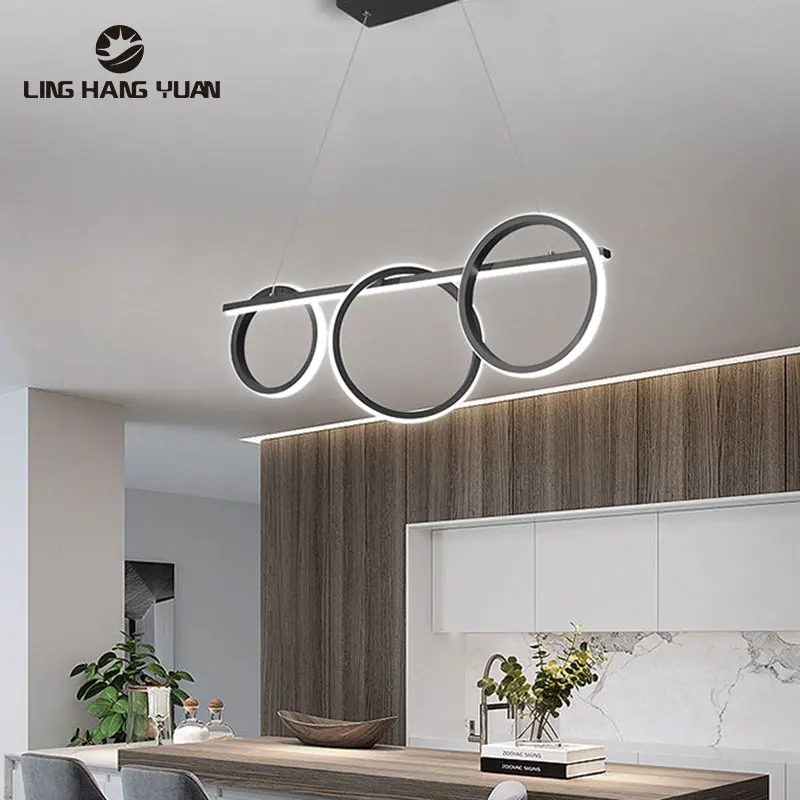 

Black Color Led Chandelier Modern Celing Mounted Chandelier Lighting for Living room Bedroom Dining room Kitchen Led Lustre Lamp