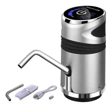 

Barreled Water Dispenser Pump Electric Water Dispenser Ultra-Quiet Low Noise 1200Mah Food Grade Silicone Tube Drink Water