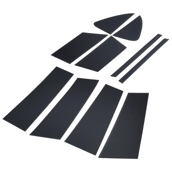 

NS Modify 10Pcs Window Pillar Posts trim Cover Molding For Mazda 6 Atenza 2014-2018 Middle BC Column Sticker Black