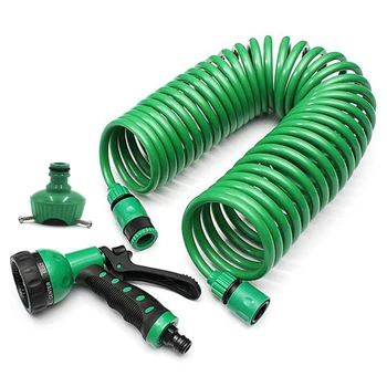 

EVA Garden Telescopic Spring Tube Garden Hose Plastic Multifunctional Car Wash Water Spray Sprinkler for Garden
