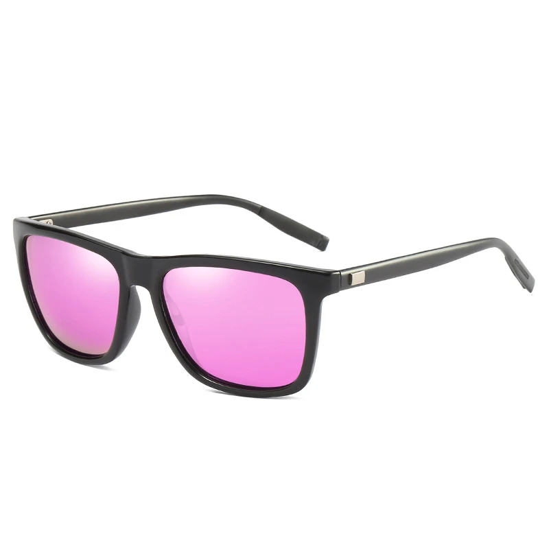 pink 01 Классические поляризационные солнцезащитные очки для вождения, мужские солнцезащитные очки UV400, мужские солнцезащитные очки с квадратным полароидным зеркалом, мужские солнцезащитные очки - Цвет линз: pink 01