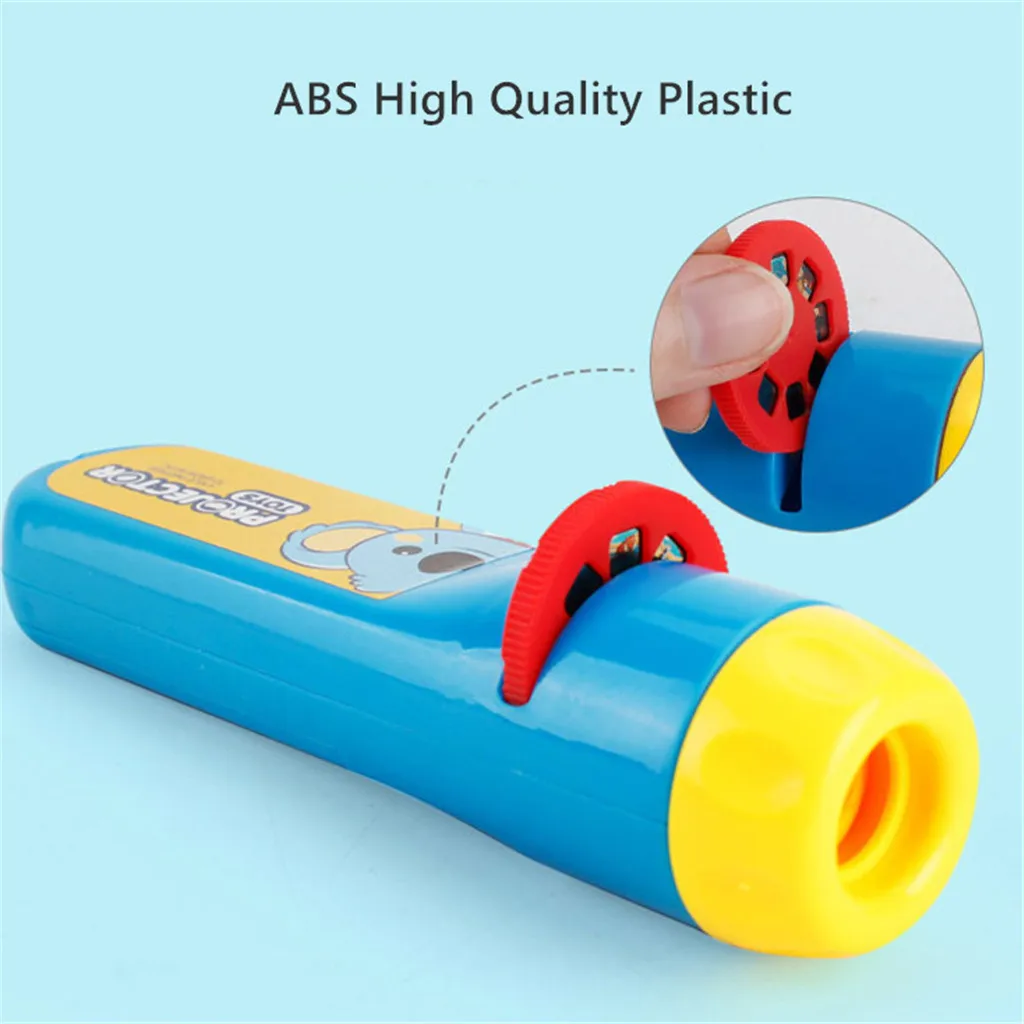Kids Story Flashlight Slide Projector Toy Projector Slide Baby Sleeping Story Early Education Toy Child Sleep Light Lamp #YL1