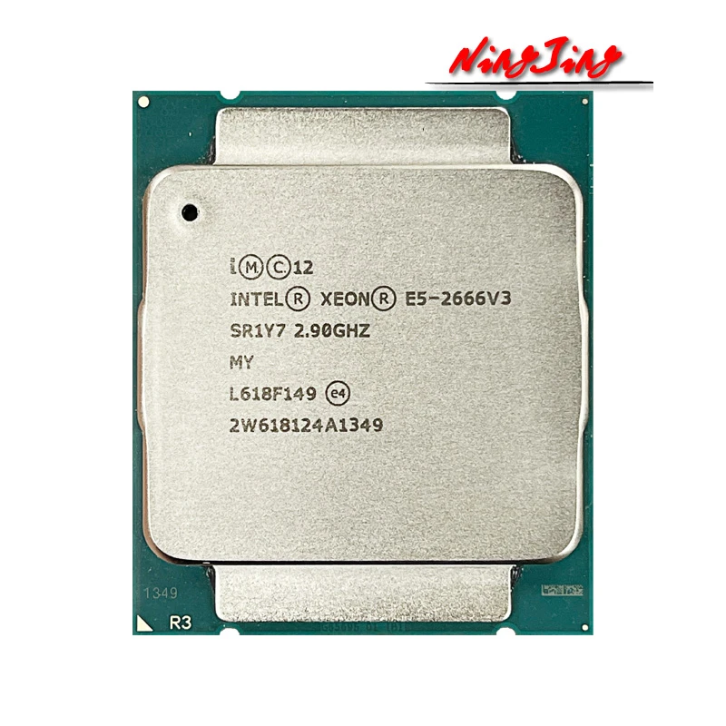 laptop cpu Intel Xeon E5 2666 v3 E5 2666v3 E5-2666V3 2.9 GHz Ten-Core Twenty-Thread CPU Processor 25M 135W LGA 2011-3 cpu chip