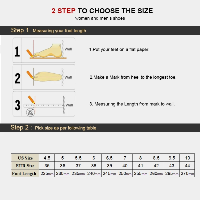 size table