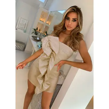 

2020 New Fashion Women's Slim Off Shoulder Midi Dress Ladies Retro Evening Party Prom Bodycon Dresses