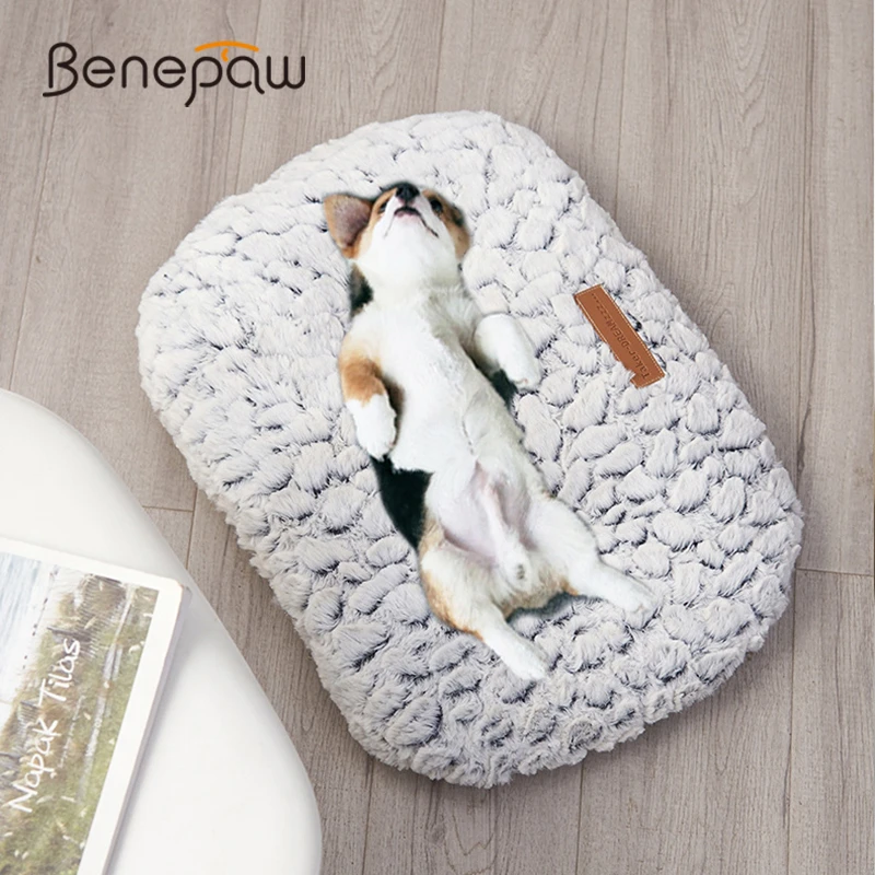 Осенне зимняя теплая кровать для собаки Benepaw мягкая удобная Толстая плюшевая