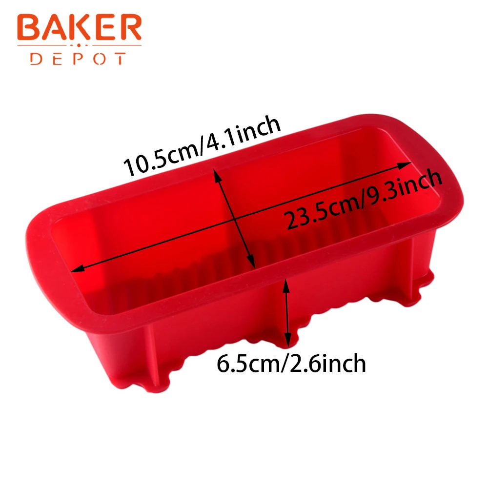 BAKER DEPOT силиконовая форма на хлеб для тостов большой прямоугольный торт Кондитерская выпечка инструмент формы для выпечки DIY день рождения