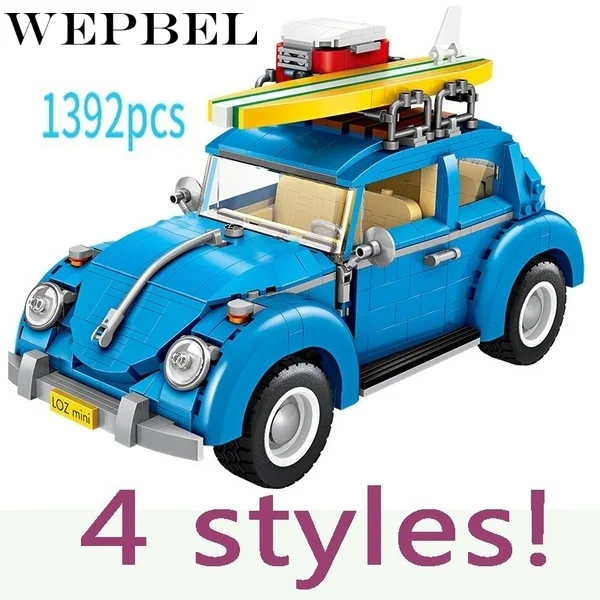WEPBEL Фирменная Новинка 1392 шт. серия Creator Модель Строительный кирпич комплект игрушечный автомобиль 10265 обучающие игрушки для детей Подарки