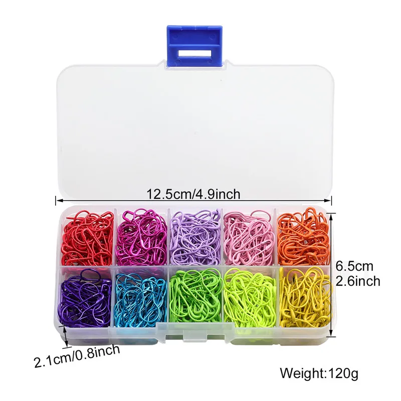 10 Colors 500pcs Small Safety Pin Colorful Clothing Tag Gourd Pin DIY Sewing Locking Tools Craft Supplies Apparel Accessories (4)