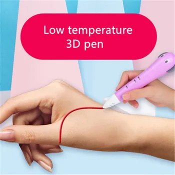 

3D Wireless Printing Pen Low temperature Drawing Pencil with 2m PCL Filament For Kid Child Education Hobbies Toy Birthday Gift