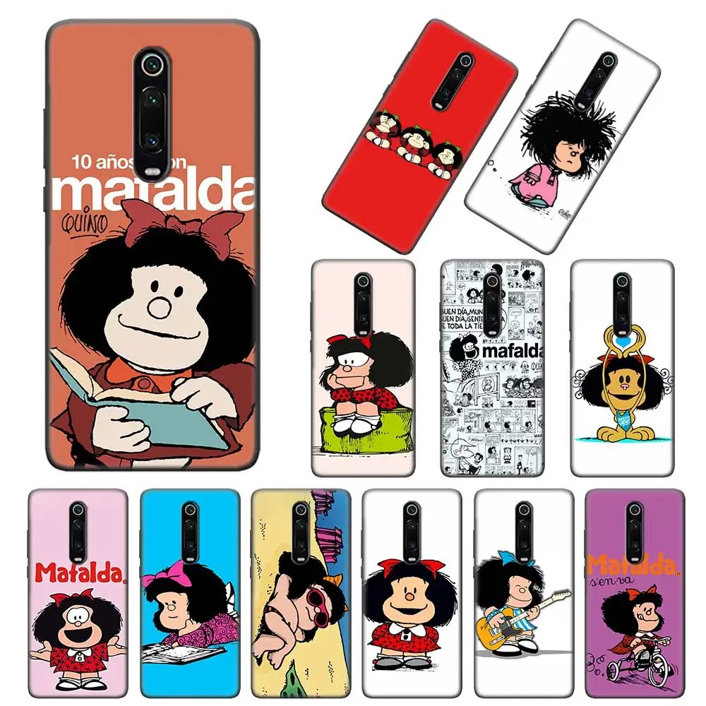 

Mafalda Classic Soft Case for Redmi Note 6 7 8 Pro 8T K20 Pro K30 5G Redmi 6 Pro 6A 7 7A 8 8A TPU Shell Cover