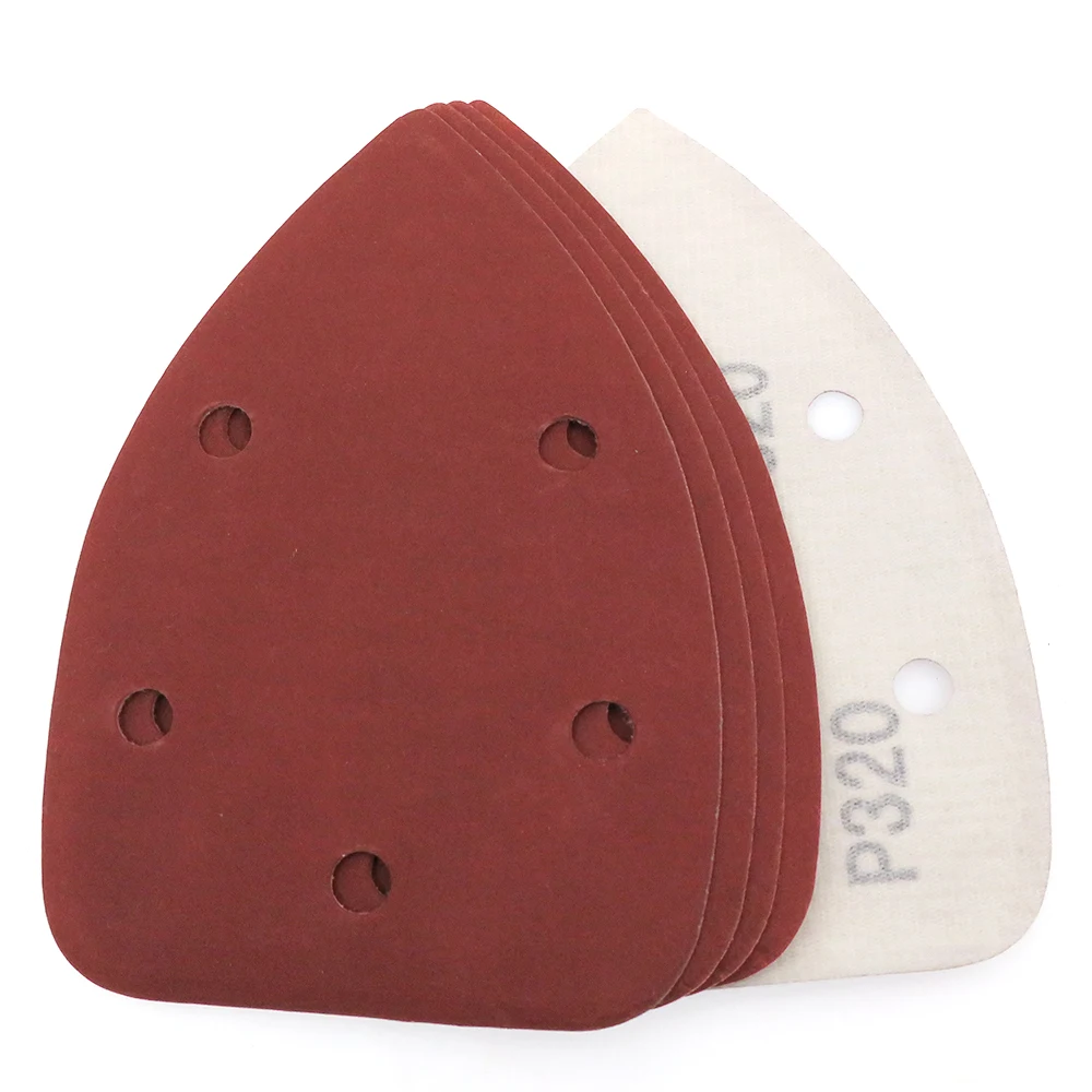 Sanding Discs Mini Sandpaper Kit Polish Sand Paper Sandpaper Tools Sandpaper Set Sander Pads 15pcs 140*98MM Mouse Sandpaper Triangle Sand Paper Hook and Loop Sanding Disc For Car Polishing Assorted Grit 40-1000 for Metal