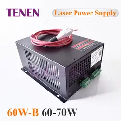 60W-B CO2 лазерной Питание 60 Вт 110V/220V высокое Напряжение для гравировки резки и соответствием с лазерной трубки гарантия 1 год
