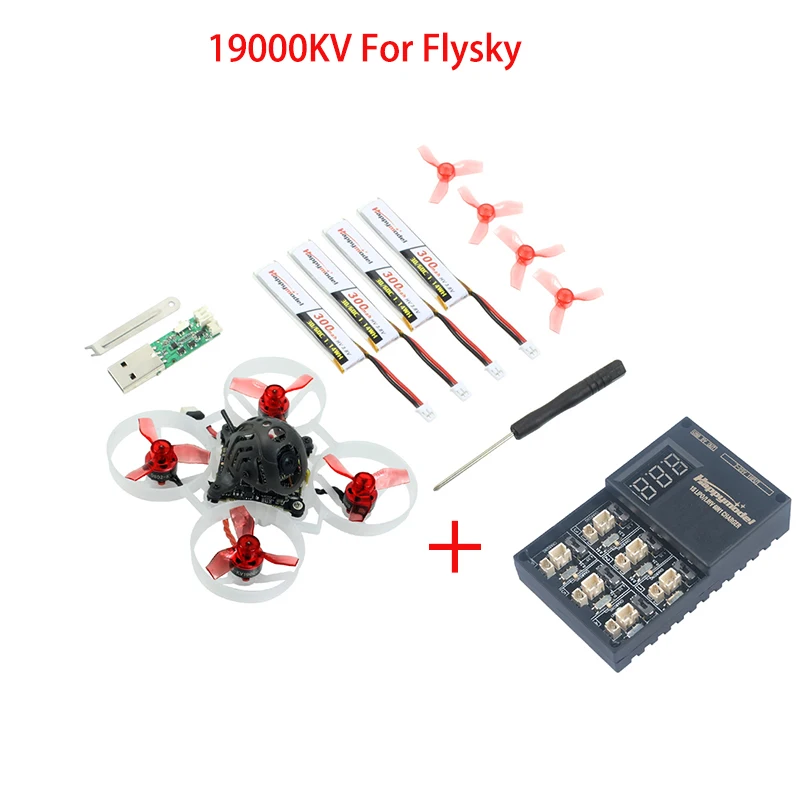 Happymodel Mobula6 Mobula 6 1S 65 мм бесщеточный гоночный Дрон Bwhoop FPV с 4в1 Crazybee F4 Lite Runcam Nano3 камера Радиоуправляемый Дрон - Цвет: 19000KV for Flysky