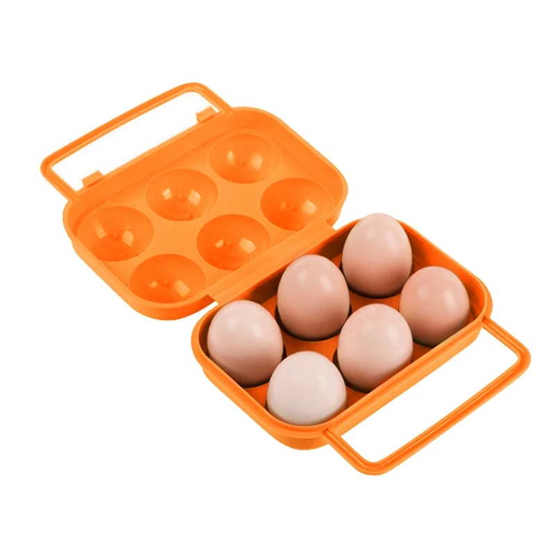 12 сетки пластиковые яйца бытовой ящик для хранения Органайзер для яиц Портативный коробка для яиц для кемпинга на открытом воздухе - Цвет: 6