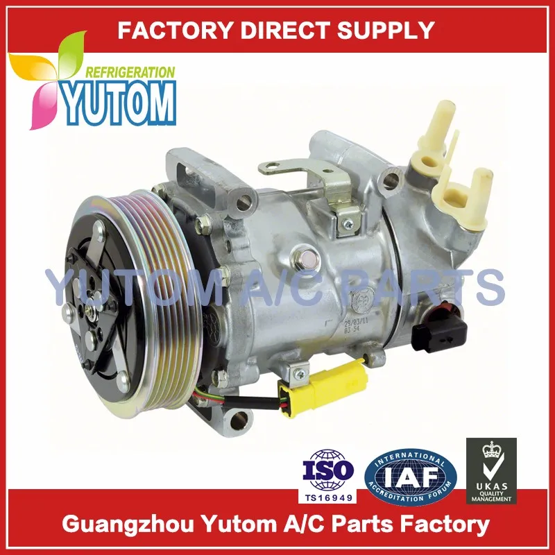 SD6C12 авто AC компрессор для peugeot 207 307 308CC 1351 1355 1363 1364 1367 6453QJ 6453QK 6453WK 6453WL 9651910980