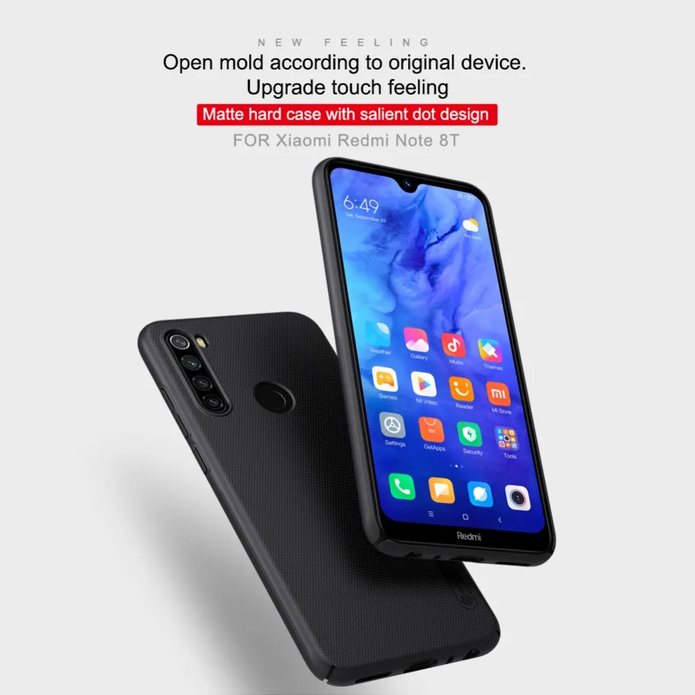 Для Xiaomi Redmi Note 8T 8 7 6 5 Pro чехол Nillkin суперматовая защитная задняя крышка для Xiaomi Redmi Note 8T 8 7 6 5 Pro 4X чехол