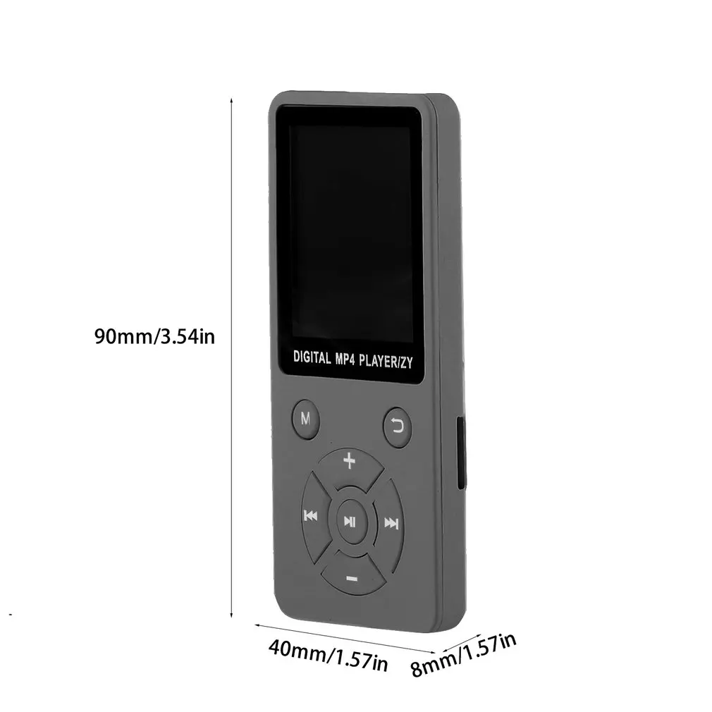 MP4 карта вставки ультра-тонкий легкий портативный экран MP3 музыкальный плеер TF карта семь кнопок дизайн