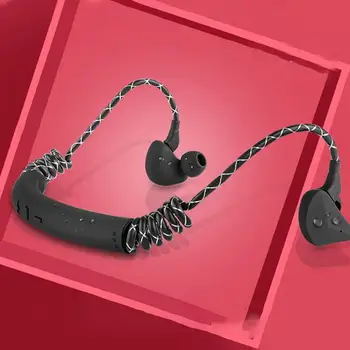 

Tws Bluetooth 5.0 Wireless Neckband Headphones Noise Waterproof Sports Cable Retractable With Reduction Earphones R9T9