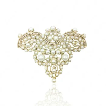 

Korean version pearl crown fashion shoes DIY handmade shoes jewelry popular pearl shoes button shoes accessories