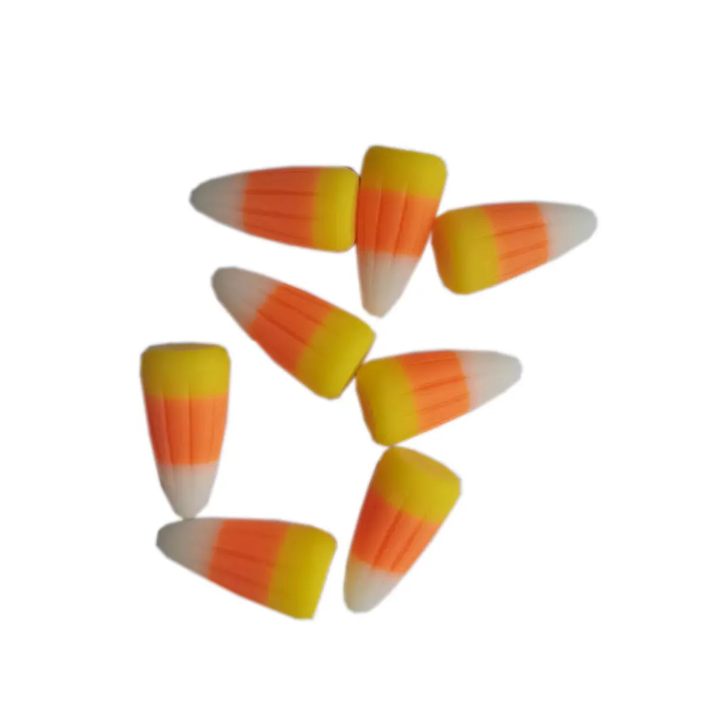 Resin Cabochons Crafts 100/50pcs Resin Cute 3D Candy Corn Cabochon Miniature Art Supply Decoration Charm Craft DIY