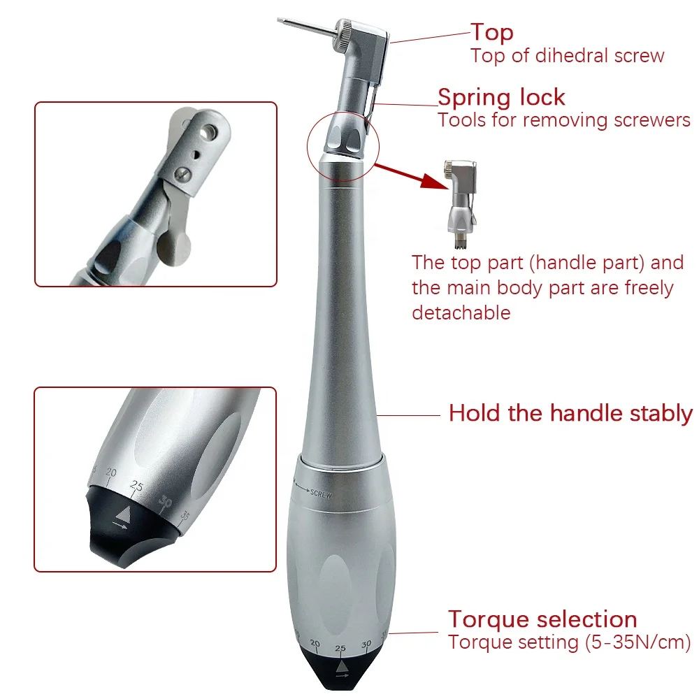 US $170.15 Dental Universal Implant Torque Wrench With Drivers Control Hex Anthogyr Fit
