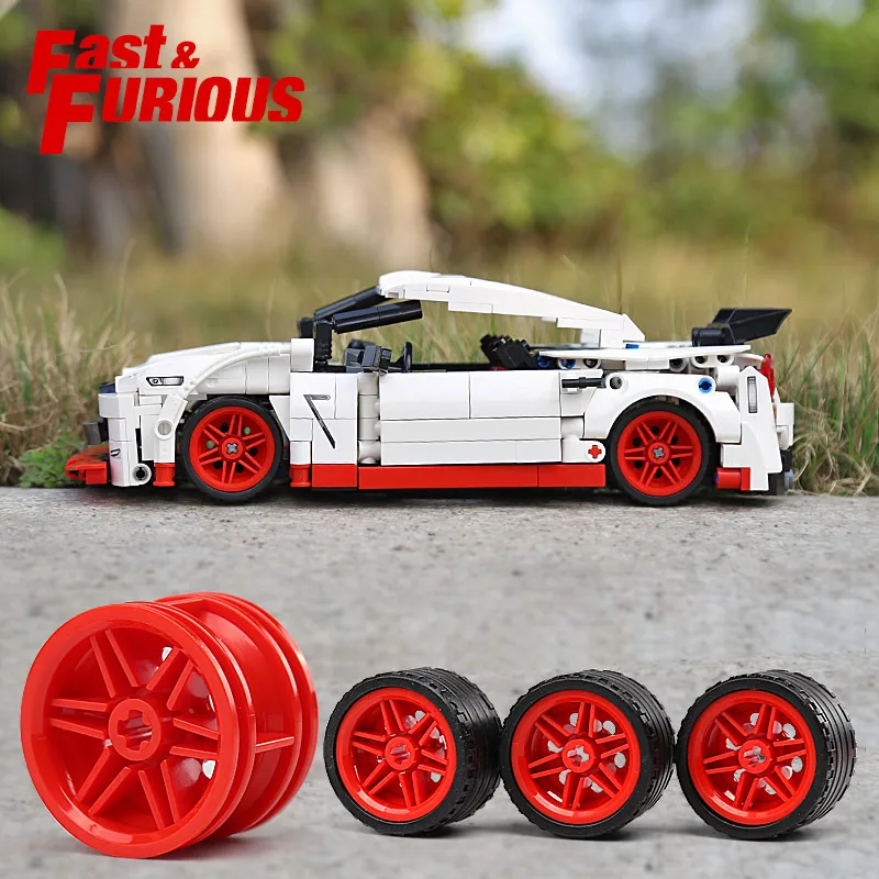 Креативные Игрушки Moc 25326 техника Nissan GTR скорость комплект гоночных автомобилей