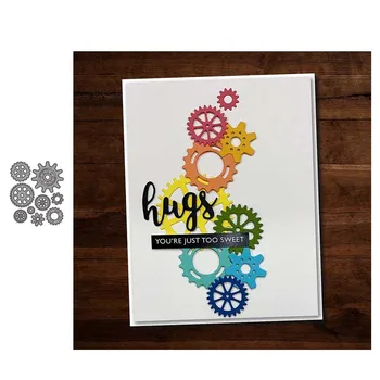 

Metal Cutting Dies Gear geometry Embossing Scrapbooking Stencil Craft Cut Die For DIY Card Crafts Handmade