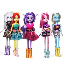 5 шт./компл. очень милый подарок ПВХ Фигурки лошадь из коллекции "Мой маленький пони" Плюшевые игрушки куклы-Сумеречной искоркой Радуга