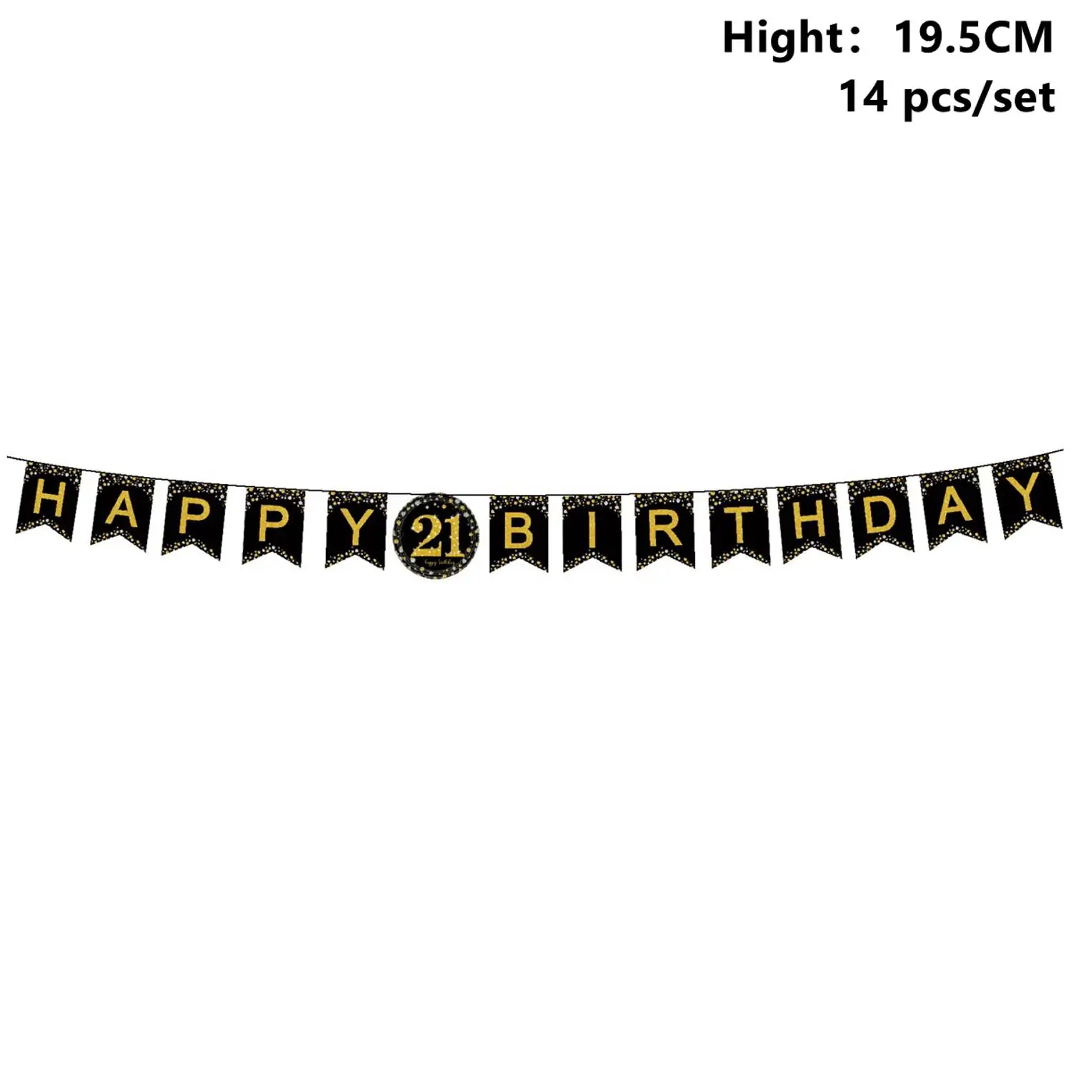 Taoup 21 30 40 50 60 Happy День рождения украшения для взрослых 21th 30th 40th 50th 60th День рождения поставки вечерние посуда - Цвет: 21th Banner