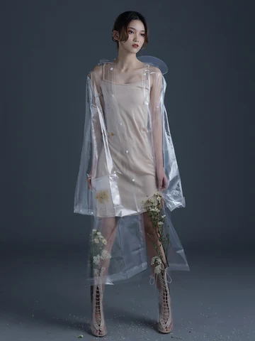 jaqueta de plastico feminina