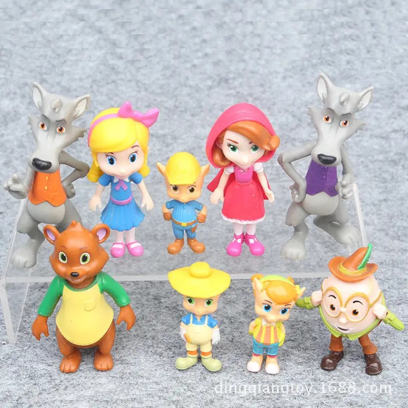 Игрушки Goldie and Bear lock Jack Red Big Bad Wolf фигурка 9 шт./компл.|Игровые фигурки и