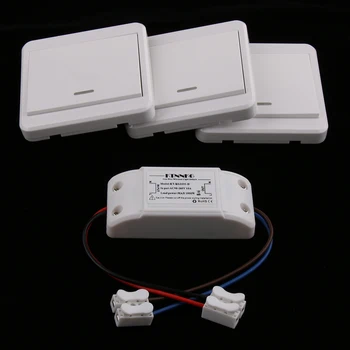 

MagiDeal Indoor Smart Wireless Remote Control With 3 Switches Tools Kit