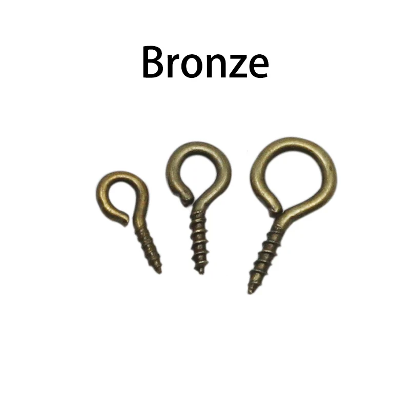 Antique Bronze 200 шт., 6*13 мм, шпильки для глаз, крючки, люверсы, резьбовые застежки для ювелирных изделий, подвески для рукоделия, аксессуары для изготовления ювелирных изделий, принадлежности - Цвет: Antique Bronze