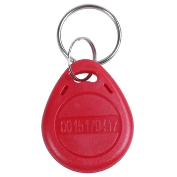 

10 x 125 KHz RFID Keyboard Control Door Key Holder Red Card Identification