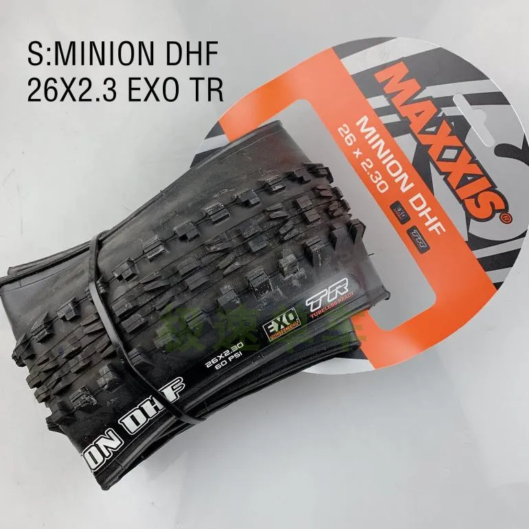 Maxxis бескамерные готовые 3C TLR 26*2,3 велосипедные шины 26er 27,5*2,3 DH горный велосипед tire26/29er Складные шины холм Миньон DHF DHR - Цвет: DHF 26X2.3 EXO TR