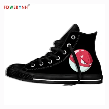 

Canvas Sneakers Design Pocket Monster Voltorb Anime Cartoon Casual High Tops Shoes