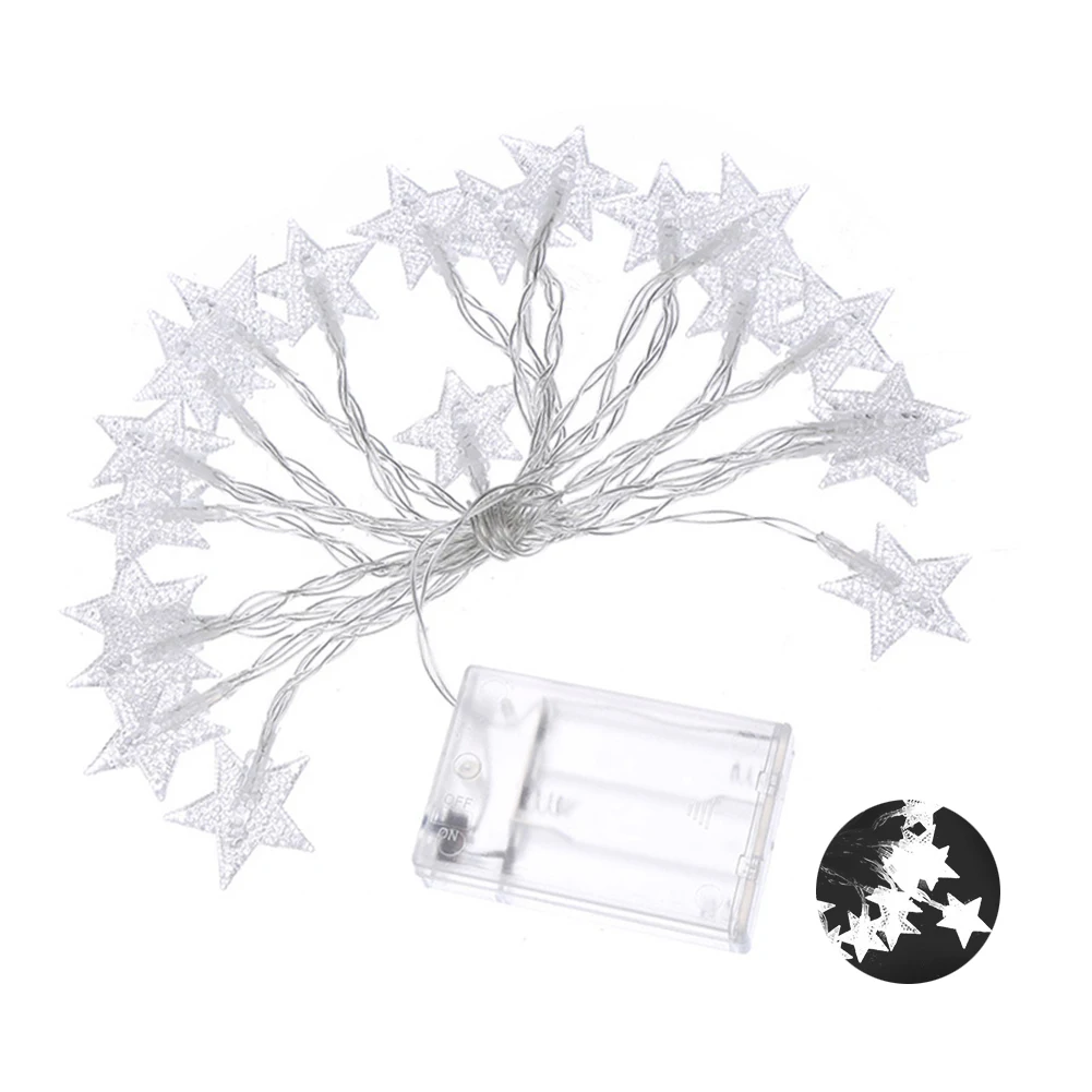 Сказочные струны с 40 светодиодами 6 м питание от батарейки украшение для