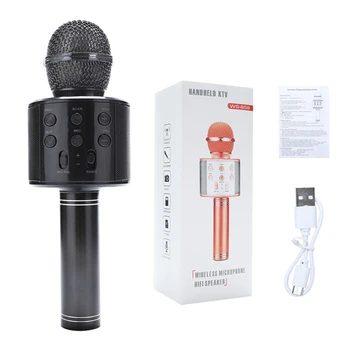 

Bluetooth Karaoke Microphone Wireless Microphone Professional Speaker Handheld Microfone Player Singing Recorder Mic
