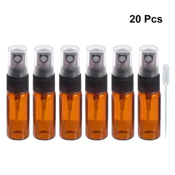 

20PCS 5ml Mini Spray Bottles Alcohol Sprayer Storage Bottle Plastic Sanitizer Holder Cleaner Storage Bottle With Dropper