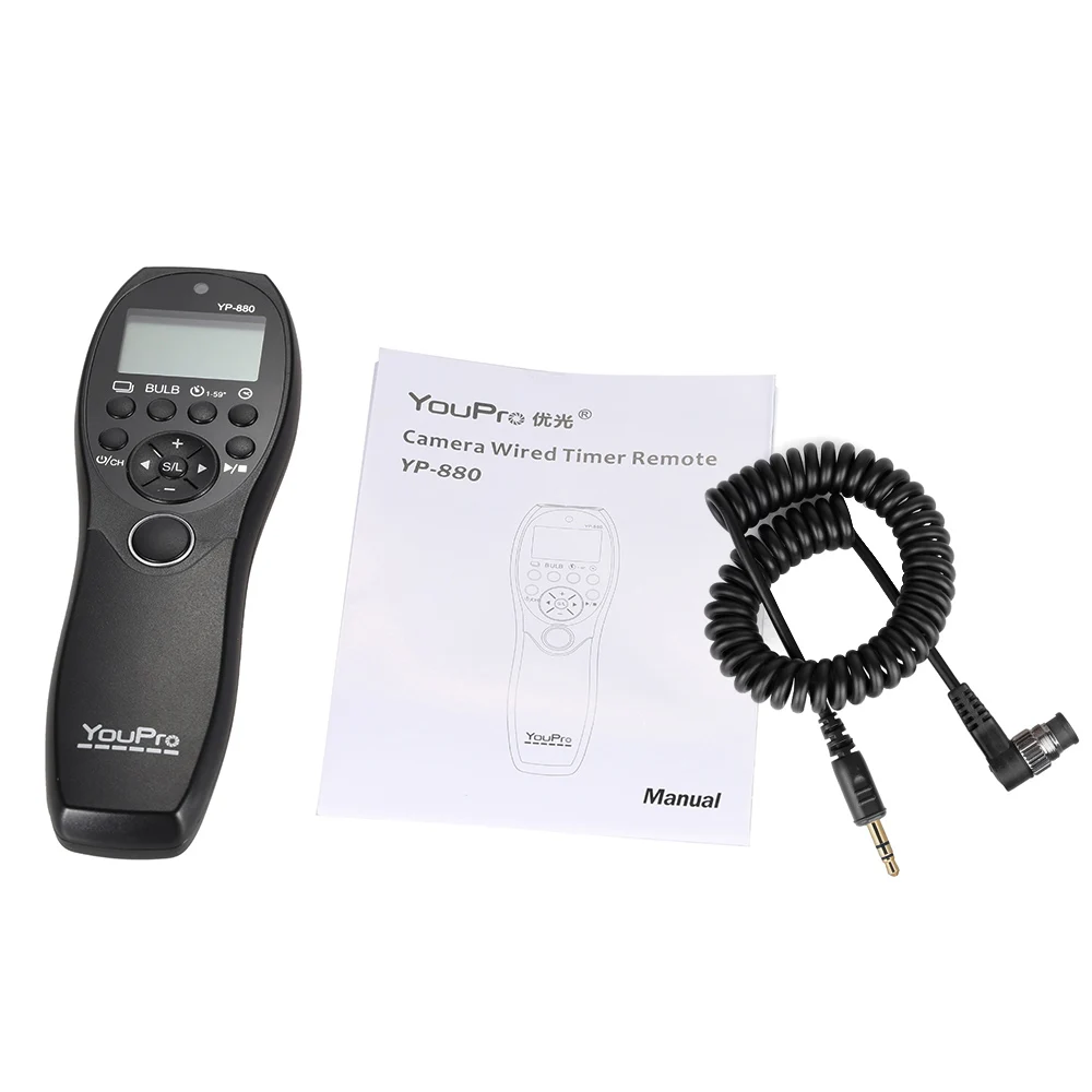 YouPro YP-880 S2 Camera Wired Shutter Release Timer Remote Control LCD Display for Sony DSLR