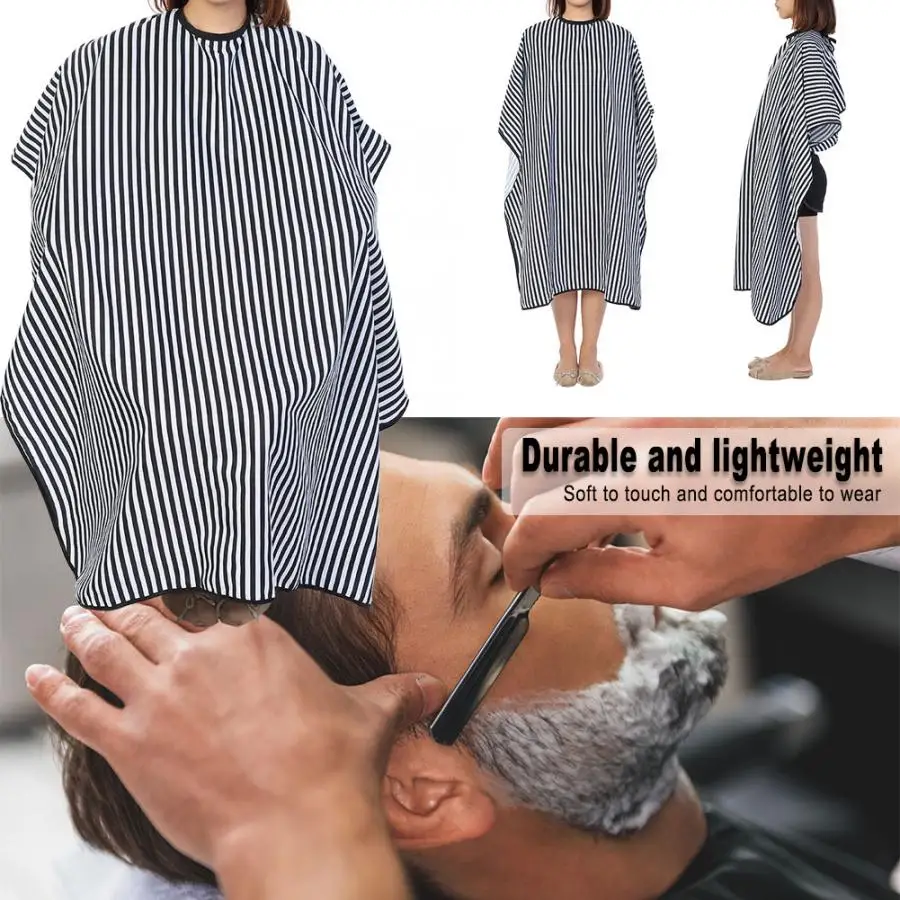 Парикмахерская накидка для стрижки волос Парикмахерская стильная Парикмахерская мантия тканевая накидка чехол в виде фартука в полоску Парикмахерская