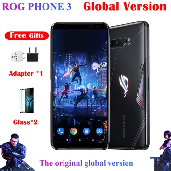 Перейти на Алиэкспресс и купить Оригинальная глобальная версия ASUS ROG Phone 3 ZS661KS 5G Смартфон Snapdragon 865/865Plus NFC Android Q OTA обновленный игровой телефон ROG3