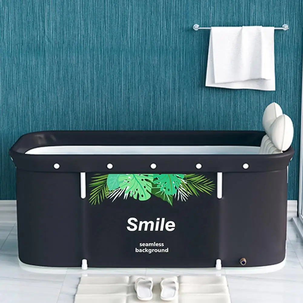 Vasca da bagno pieghevole portatile per adulti, 120 cm, portatile, non  gonfiabile, in PVC, SPA, vasca da bagno pieghevole in plastica, per uso