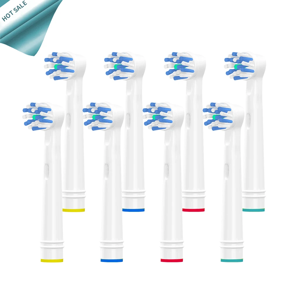 

8PCS Toothbrush Heads for Oral B, Refills Brush Heads for Oral-B CrossAction Electric Toothbrush, Bristles for Plaque Removal