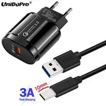 10 мм удлиненный кончик USB-C кабель типа C быстрый QC 3,0 AC EU зарядное устройство для AGM Blackview Oukitel UMiDiGi Doogee Ulefone Zoji прочные телефоны