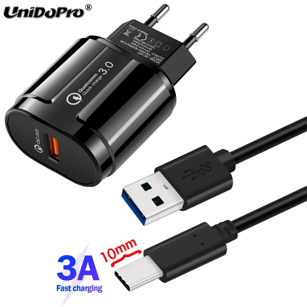 Длинный наконечник 10 мм кабель стандарта C быстрое зарядное устройство QC 3 0 для AGM