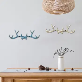 

Antlers Hooks Wall Hanging Coat Hook Iron Sundries Hanger Wall Mounts Room Storage Racks Crafts