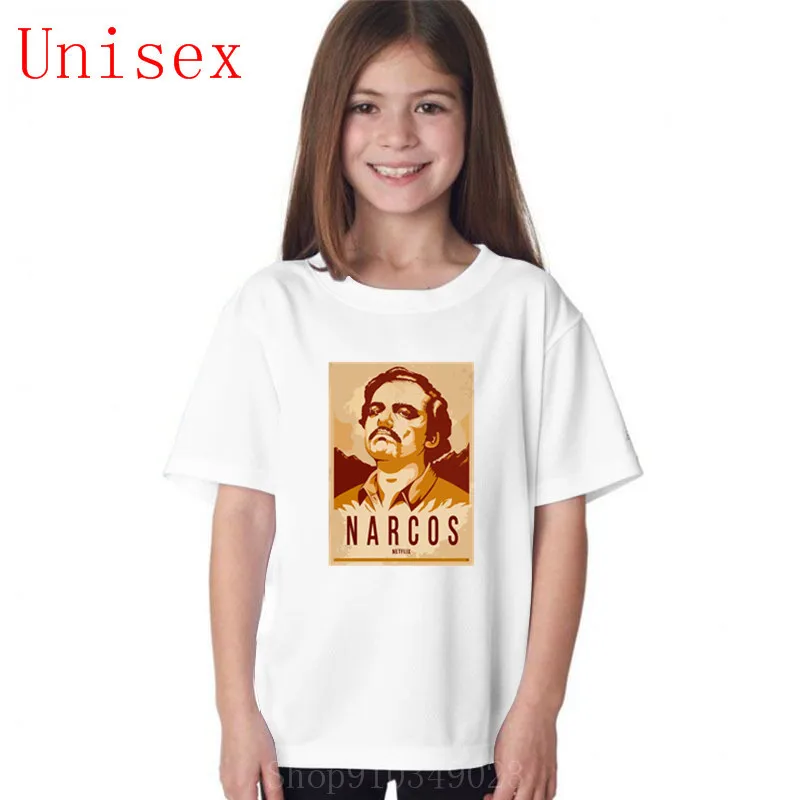 Футболка для мальчиков и девочек с принтом Пабло Эскобар|Тройники| |