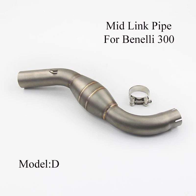 Для Benelli 300 600 мотоциклетная выхлопная средняя Соединительная труба средняя труба из нержавеющей стали вентиляционная труба без глушителя слипоны